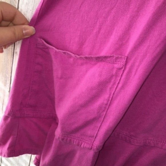 LOGO Pink Ruffle Bottom Tunic With Pocket - Picture 4 of 4